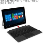 AOGO 1089D-C Tastatură Bluetooth ultra-subțire cu lumină de fundal - Touchpad + 78 buc, taste cu profil redus, utilizare cu fir și fără fir