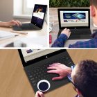 AOGO 1089D-C Tastatură Bluetooth ultra-subțire cu lumină de fundal - Touchpad + 78 buc, taste cu profil redus, utilizare cu fir și fără fir