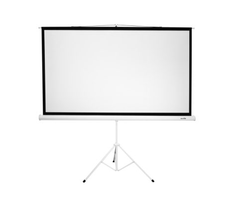 Azure Image Ecran de proiector cu trepied de 120 inchi. - Pliabil, reglabil pe înălțime, fără șifonare pentru film, home cinema, jocuri, birou