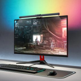   BlitzWolf BW-CML2 RGB Monitor LED lampă - acoperire potrivită pentru ochi, 300-1000 Lux, 2700K-6500K temperatură de culoare, sursă de alimentare USB