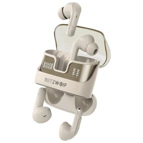   Blitzwolf® BW-FYE17 - 2 perechi de căști într-o singură cutie de încărcare. Difuzor mare de 13 mm: sunet perfect, 2x12 ore de funcționare