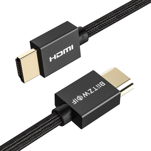 BlitzWolf® BW-HDC1- HDMI cablu. 4K, conector aurit / placat, sârmă împletită