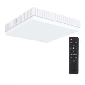   BlitzWolf® BW-LT40 - Plafoniera pătrată LED 24W / 2200LM: 3 temperaturi de culoare, telecomandă, IP54 rezistent la apă