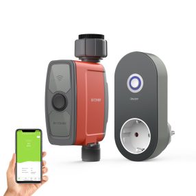   Sistem inteligent de stropire Blitzwolf® BW-WTR01 (hub + supapă) - poate fi conectat la un panou de grădină de 3/4'', control aplicație