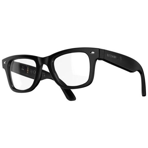 BlitzWolf® BW-AG1 - Ochelari de monitor cu filtru de lumină albastră INTELIGENTI - Ritm cardiac, Oxigen din sânge, IP66, Sunet HiFi