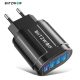 BlitzWolf® BK-385 - 4 porturi USB-A, încărcător rapid de perete de 48 W - pentru încărcarea rapidă a telefoanelor Android și Apple