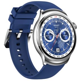   Ceas inteligent Blitzwolf® BW-AT4 - Afișaj AMOLED HD, apelare Bluetooth, notificare mesaj și funcții de sănătate, IP67 - Albastru