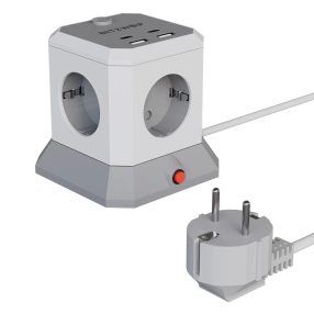   BlitzWolf® BW-EC1 - Încărcător de birou și distribuitor de energie: 4x 230V + 2xUSB-A și 2x porturi de încărcare USB-C