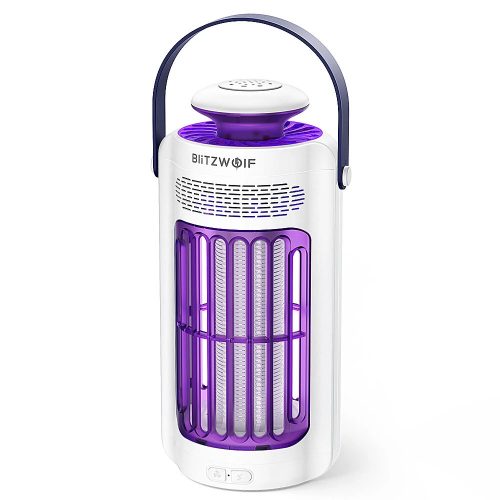 BlitzWolf® BW-MK-011 - Capcană electrică pentru insecte pentru exterior cu baterie: lampă UV, impermeabilă IP66, timp de funcționare 6 ore