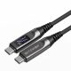 Cablu USB de Type-C la Type-C - BlitzWolf® BW-TC25 - 1,2 metri lungime, afișaj LED, putere de încărcare PD3.1 de 240W