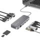 Blitzwolf BW-TH11 Hub 11 într-unul: 2x port HDMI, 100W, USB 3.0, cititor de card SD, VGA, mufă, port LAN