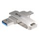 BlitzWolf® BW-UPC2 Aliaj de aluminiu 360 ° Capac rotativ USB Type C és USB 3.0 Drive Flash 128 GB