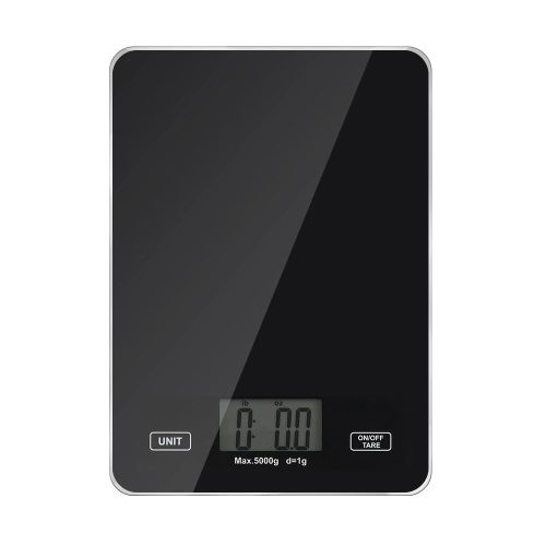 Cantar digital de bucatarie, max 5 kg, precizie de 1 g (negru)