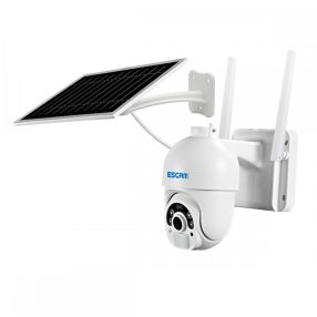   ESCAM QF450 - Cameră IP cu cartelă SIM 4G + panou solar: 1080P HD, exterior, vedere nocturnă color, audio bidirecțional, IR 20m