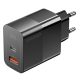 ESSAGER® ES-CD29 - Încărcător rapid USB de perete de 33 wați - 2 porturi (1x Tip C + 1x USB-A) pentru Android, Apple și Windows
