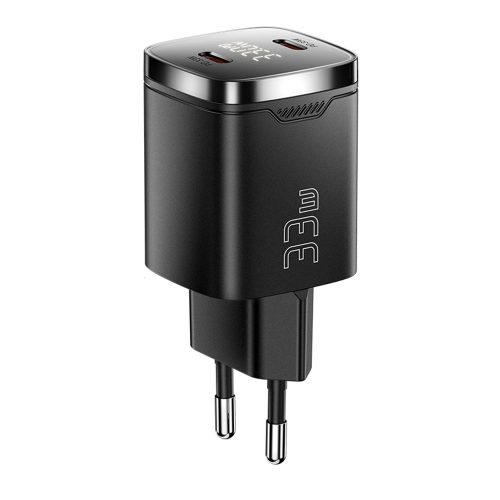ESSAGER® ES-CD45 - Încărcător de perete USB de 33W cu afișaj LED - 2x Type-C: pentru sisteme Android, Apple și Windows