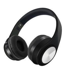   HiGi D-422 - Căști Bluetooth 5.0 - timp de funcționare 10 ore, difuzor de 40 mm, microfon încorporat, conexiune BT + 3.5 Jack - negru