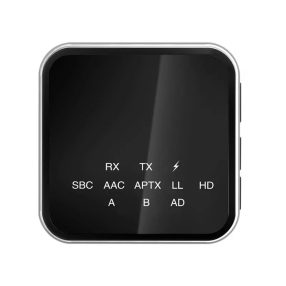   HiGi® LE507- Transmițător Bluetooth (receptor și transmițător 2 în 1) 2 dispozitive conectabile, Bluetooth 5.2, calitate HiFi, suport aptX-HD