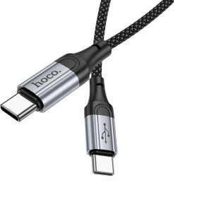   HOCO X102 - Cablu de date și încărcare rapidă premium - USB Type-C la USB Type-C, 60W (1 metru)