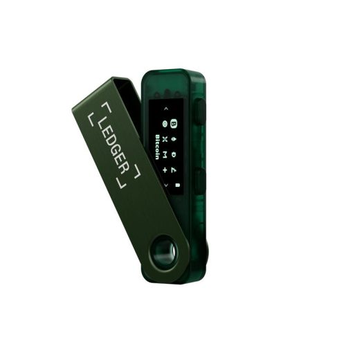 Portofel hardware Ledger Nano S Plus Emerald Green Crypto - Protejează-ți cripto, NFT-urile și token-urile