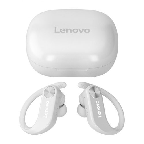 Căști sport fără fir Lenovo LivePods LP7 - Alb - Earhook, BT5.0, IPX5 impermeabil, 8 ore de utilizare
