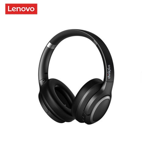 Căști bluetooth Lenovo® TH40 - ANC: microfon cu anulare activă a zgomotului, difuzoare de 40 mm, 20 ore de utilizare - negre