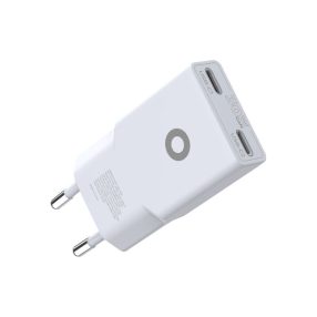   Încărcător subțire Mobile Origin® GaN de 30 W - cu porturi USB de Type-C duble