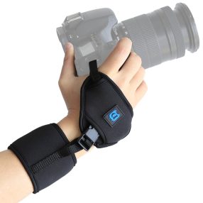   Suport pentru cameră DSLR PULUZ Wrist - Curea de mână din neopren moale cu plăcuță din plastic cu șuruburi de 1/4 inch