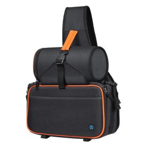   PULUZ PU5014B Geantă de umăr fotografică triunghiulară impermeabilă pentru camere SLR cu husă detașabilă pentru obiectiv - negru