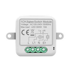   RSH® SB01 ZigBee - Comutator SMART cu 1 direcție - Control aplicație, sincronizare, instrucțiuni vocale. Integrare Amazon Echo, Google Home și IFTTT