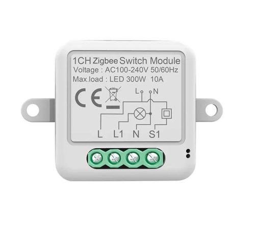RSH® SB01 ZigBee - Comutator SMART cu 1 direcție - Control aplicație, sincronizare, instrucțiuni vocale. Integrare Amazon Echo, Google Home și IFTTT