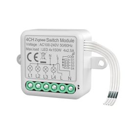   RSH® SB04 ZigBee - Comutator SMART cu 4 direcție - Control aplicație, sincronizare, instrucțiuni vocale. Integrare Amazon Echo, Google Home și IFTTT