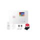 Kit de alarmă de securitate RSH® SK03 Smart Home cu control APP - conexiune GSM + WiFi, baterie, senzor 2 buc, telecomandă