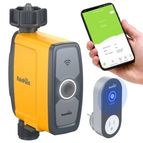   RainPoint® - Set sistem de udare inteligent pentru montare pe robinet de grădină (supapă + HUB) - cu aplicație, controlabil prin Internet (TTV103WRF+TWG004WRF)