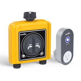   RainPoint® TTV203WRF + TWG004WRF - Sistem inteligent de udare montat pe robinet de grădină 2 supape de ieșire + HUB