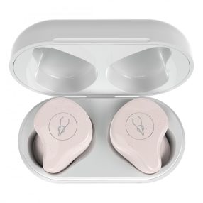   SABBAT X12PRO Cherry Blossoms - Căști wireless Bluetooth 5.0 în cutie de încărcare - experiență audio HD, 6 ore de funcționare