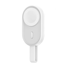   VEGER Pomme W0102 - Powerbank și încărcător pentru Apple Watch. De 2,5 W pentru toate dispozitivele compatibile cu QI - Alb