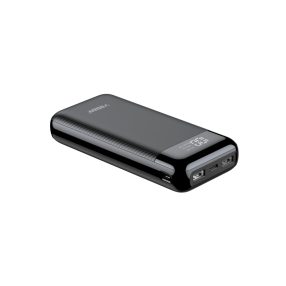   Veger L21 - Powerbank cu capacitate 20000 mAh - Indicator LED de incarcare, 4 porturi de incarcare - Negru