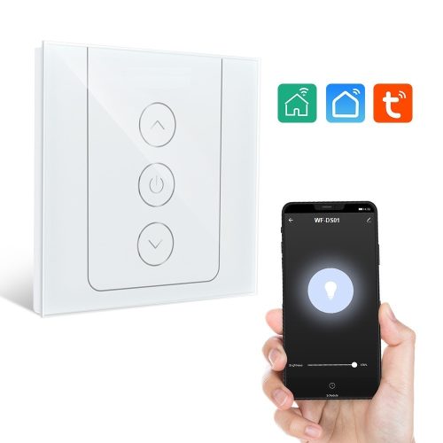 WF-DS01 - Întrerupător de perete inteligent Wifi cu funcție de reglare a luminii - Amazon Echo, integrare Google Home