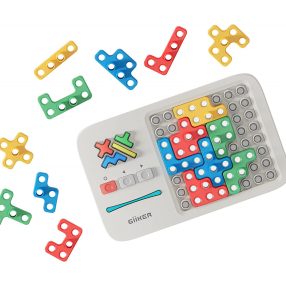   GiiKER Super Blocks - joc de puzzle de potrivire a modelelor. Peste 1000 de provocări și exerciții pentru creier: joc STEM pentru copii și adol