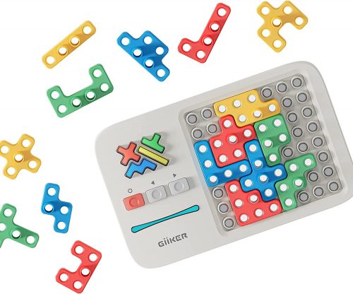 GiiKER Super Blocks - joc de puzzle de potrivire a modelelor. Peste 1000 de provocări și exerciții pentru creier: joc STEM pentru copii și adol